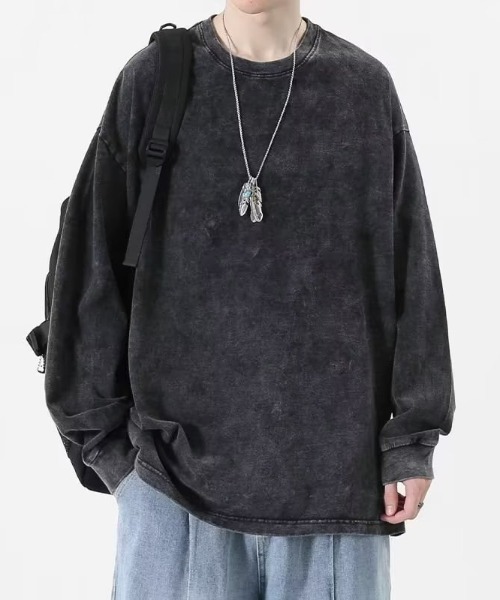 link lot(リンクロット)の「ピグメントウォッシュドルーズロンT(Tシャツ/カットソー・メンズ・ブラック・M/L)」の5枚目の写真