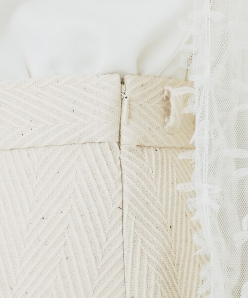 index（インデックス）の「ツイードヘリンボーンフレアスカート【洗濯機洗い可/イージーアイロン】（スカート・レディース・ライトベージュ/サックスブルー/チャコールグレー・38/40/36/42）」の21枚目の写真