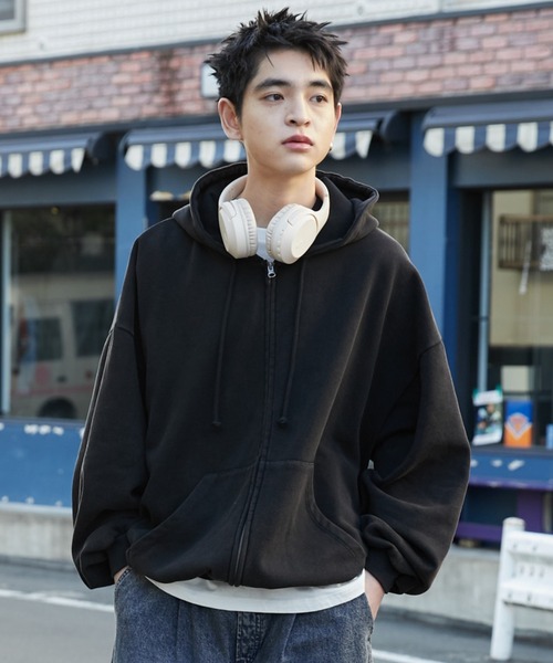 セール】WEGO/【25年春夏新作】ケミカルウォッシュバルーンZIP