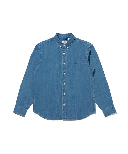 Levi's（リーバイス）の「Levi's/リーバイス オーセンティック ボタンダウンシャツ ミディアムインディゴ（シャツ/ブラウス・メンズ・インディゴブルー・S/M/L/XL）」の2枚目の写真