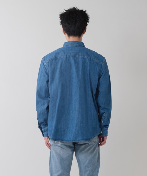 Levi's（リーバイス）の「Levi's/リーバイス オーセンティック ボタンダウンシャツ ミディアムインディゴ（シャツ/ブラウス・メンズ・インディゴブルー・S/M/L/XL）」の12枚目の写真