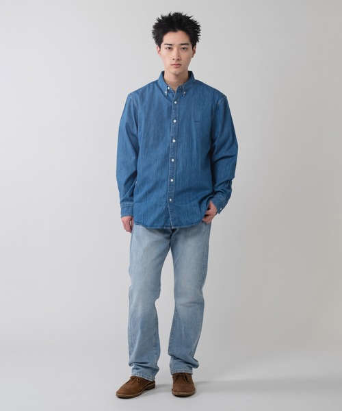 Levi's（リーバイス）の「Levi's/リーバイス オーセンティック ボタンダウンシャツ ミディアムインディゴ（シャツ/ブラウス・メンズ・インディゴブルー・S/M/L/XL）」の11枚目の写真