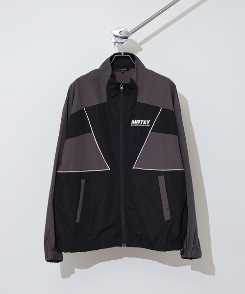 SUGGESTION（サジェッション）の「Nylon switching full zip blouson / ナイロン切り替え フルジップブルゾン unisex（ナイロンジャケット・メンズ・ワイン/ブラック/オフホワイト・M/L）」の5枚目の写真