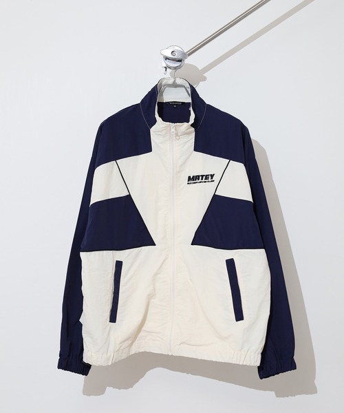 SUGGESTION（サジェッション）の「Nylon switching full zip blouson / ナイロン切り替え フルジップブルゾン unisex（ナイロンジャケット・メンズ・ワイン/ブラック/オフホワイト・M/L）」の4枚目の写真