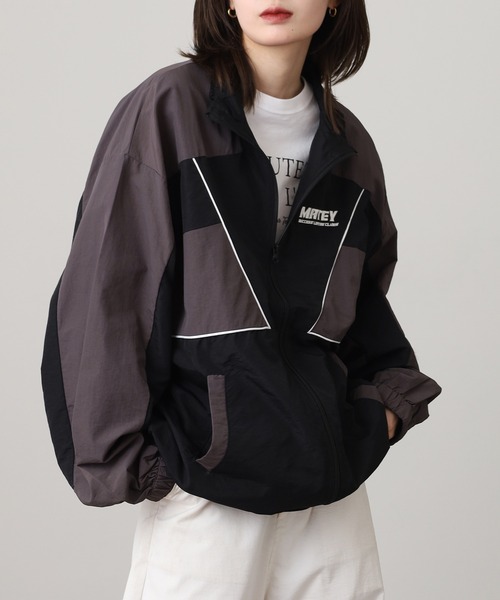 SUGGESTION（サジェッション）の「Nylon switching full zip blouson / ナイロン切り替え フルジップブルゾン unisex（ナイロンジャケット・メンズ・ワイン/ブラック/オフホワイト・M/L）」の17枚目の写真