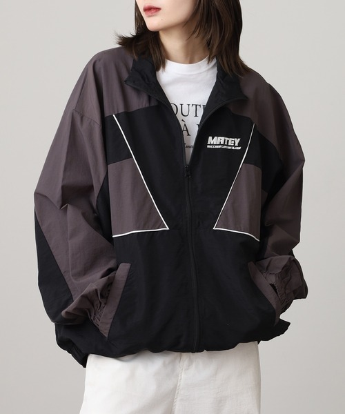 SUGGESTION（サジェッション）の「Nylon switching full zip blouson / ナイロン切り替え フルジップブルゾン unisex（ナイロンジャケット・メンズ・ワイン/ブラック/オフホワイト・M/L）」の19枚目の写真