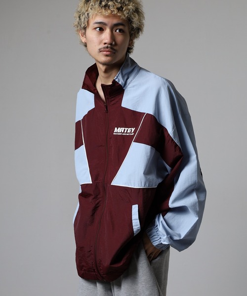 SUGGESTION（サジェッション）の「Nylon switching full zip blouson / ナイロン切り替え フルジップブルゾン unisex（ナイロンジャケット・メンズ・ワイン/ブラック/オフホワイト・M/L）」の22枚目の写真