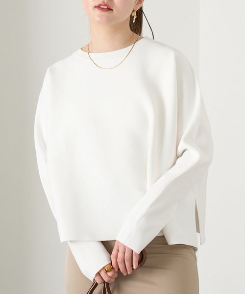 ファインコットンスムースプルオーバー（ニット/セーター