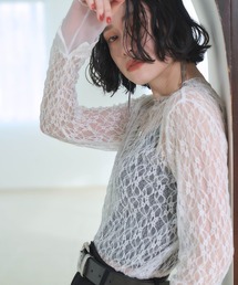 HARE | シアーレースタイトトップス(HARE)(Tシャツ/カットソー)