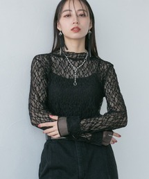 HARE | シアーレースタイトトップス(HARE)(Tシャツ/カットソー)