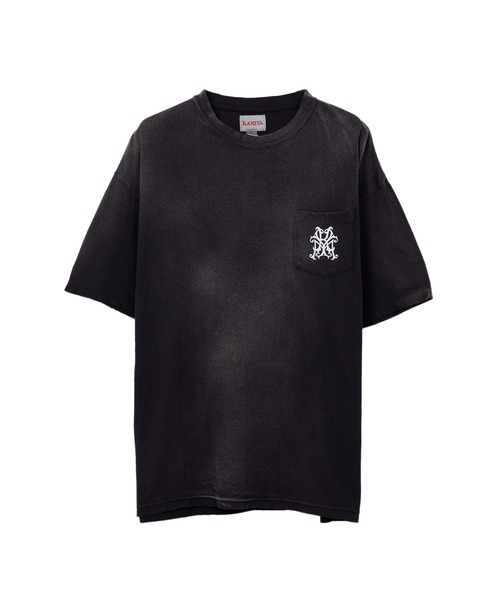 KAMIYA KMY-ROSE DISTRESSED Pocket Tシャツ 半袖 天竺 KMY-ROSE” Distressed T-shirt(Tシャツ/カットソー)|KAMIYA