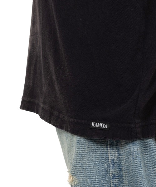 KAMIYA（カミヤ）の「“KMY-ROSE” Distressed T-shirt（Tシャツ/カットソー・メンズ・ブラウン/ブラック・S/M/L）」の8枚目の写真