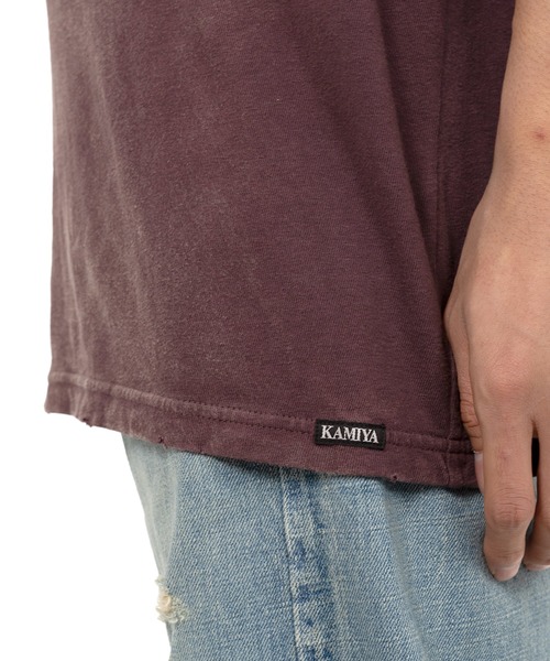KMY-ROSE” Distressed T-shirt（Tシャツ/カットソー）｜KAMIYA