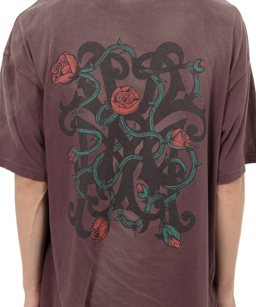 KAMIYA KMY-ROSE DISTRESSED Pocket Tシャツ 半袖 天竺 KMY-ROSE” Distressed T-shirt(Tシャツ/カットソー)|KAMIYA