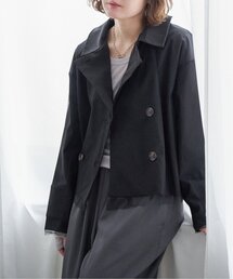 notch. | チュールレイヤードショートトレンチコート(トレンチコート)