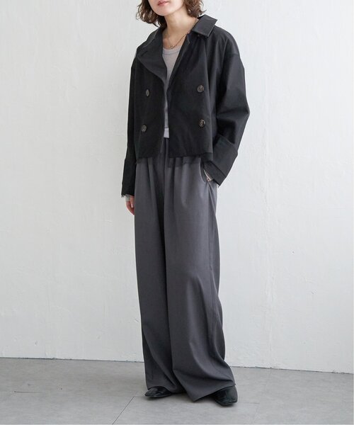 notch.（ノッチ）の「チュールレイヤードショートトレンチコート（トレンチコート・レディース・ブラック/その他1・M）」の9枚目の写真