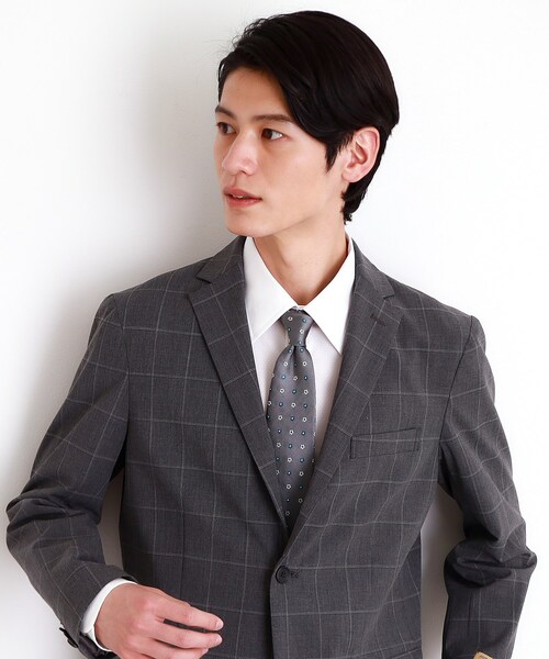 THE SHOP TK (ザ ショップ ティーケー )の「小紋柄ネクタイ(ネクタイ・メンズ・キャメル/グリーン系その他/グレー系/ネイビー系/ブルーグリーン/ピンク系その他/ネイビー系5・00)」の2枚目の写真