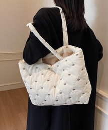 Mignonjour/リボンキルティングトートバッグ M2698