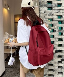 【A4収納可・軽いバッグ♪】シンプルナイロンデイパック/リュックサック