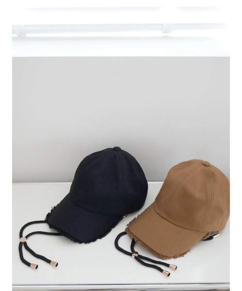 TRUNC（トランクエイティーエイト）の「Strap Fringe Cap（キャップ・レディース・ブラック/ブラウン・FREE）」の17枚目の写真