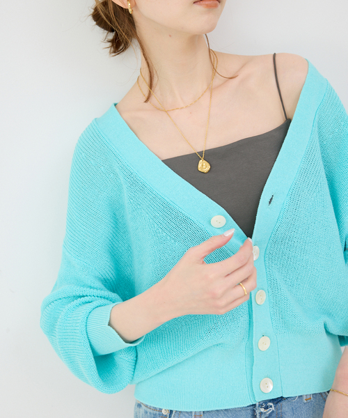 SLOBE IENA（スローブイエナ）の「カップ付きフライスキャミソール（Tシャツ/カットソー・レディース・アイボリー/チャコールグレー/ブラック・FREE）」の9枚目の写真