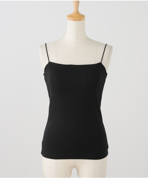 tシャツ カップ付きフライスキャミソール レディース カップ付きフライスキャミソール（Tシャツ/カットソー）｜SLOBE