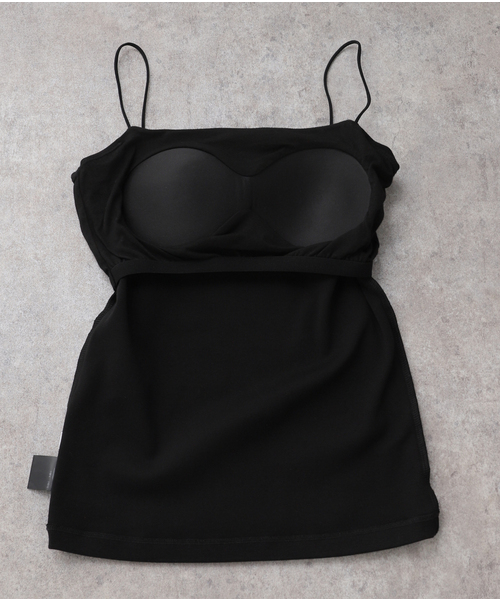 SLOBE IENA（スローブイエナ）の「カップ付きフライスキャミソール（Tシャツ/カットソー・レディース・アイボリー/チャコールグレー/ブラック・FREE）」の18枚目の写真