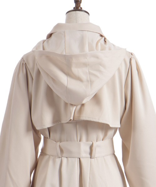 axes femme（アクシーズファム）の「フード付トレンチコート（トレンチコート・レディース・ベージュ/ラベンダー/ブラック・FREE）」の22枚目の写真