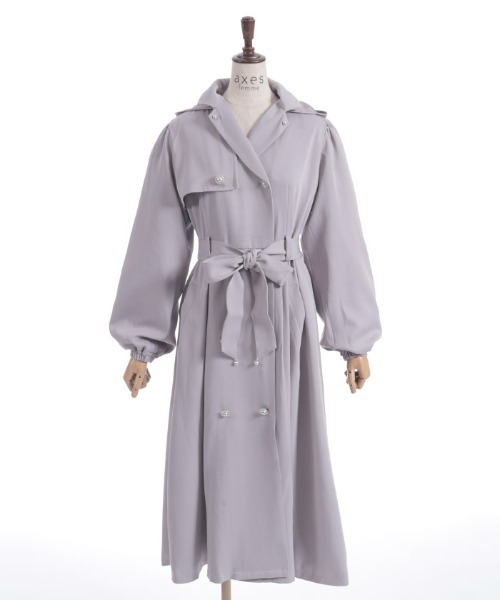 axes femme（アクシーズファム）の「フード付トレンチコート（トレンチコート・レディース・ベージュ/ラベンダー/ブラック・FREE）」の21枚目の写真