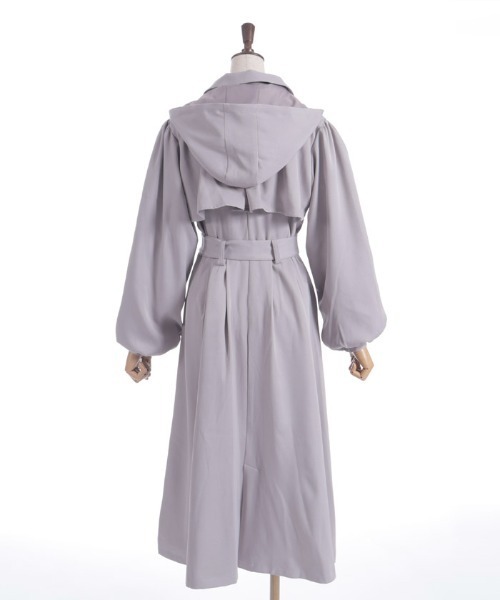 axes femme（アクシーズファム）の「フード付トレンチコート（トレンチコート・レディース・ベージュ/ラベンダー/ブラック・FREE）」の15枚目の写真