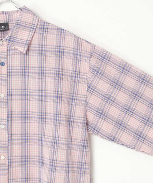 NO NEED（ノーニード）の「【WV PROJECT】seer prime check SH / JJLS7729（シャツ/ブラウス・メンズ・ピンク系・M/L/LL）」の16枚目の写真