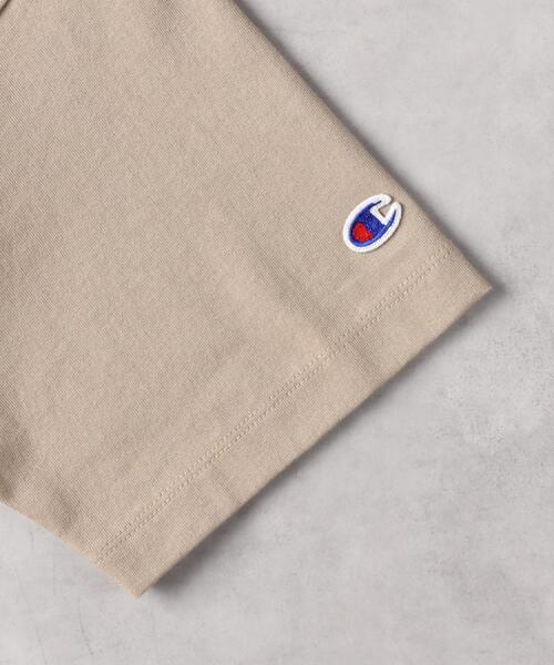 Champion(チャンピオン)の「Champion(チャンピオン)【レディース】ショート丈ロゴTシャツ(Tシャツ/カットソー・レディース・レッド/ホワイト/ベージュ・M/L/XL)」の9枚目の写真