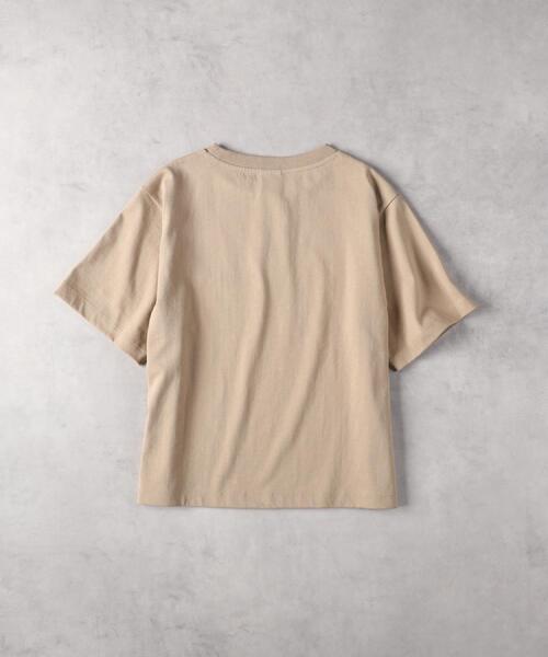 Champion(チャンピオン)の「Champion(チャンピオン)【レディース】ショート丈ロゴTシャツ(Tシャツ/カットソー・レディース・レッド/ホワイト/ベージュ・M/L/XL)」の15枚目の写真