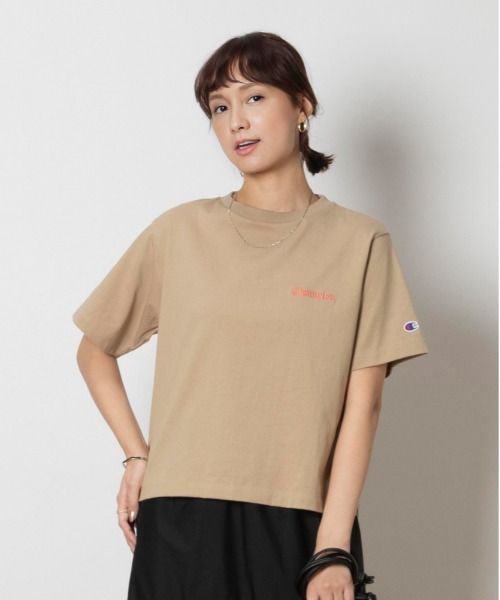 セール】Champion(チャンピオン)【レディース】ショート丈ロゴTシャツ