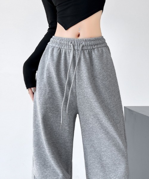 Mela（メラ）の「PARACHUTE SWEAT PT（スウェットパンツ・レディース・ライトグレー/ダークグレー/ブラック/グレー・S/M/L/XL）」の12枚目の写真