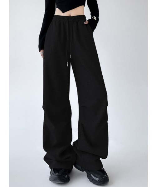 Mela（メラ）の「PARACHUTE SWEAT PT（スウェットパンツ・レディース・ライトグレー/ダークグレー/ブラック/グレー・S/M/L/XL）」の6枚目の写真
