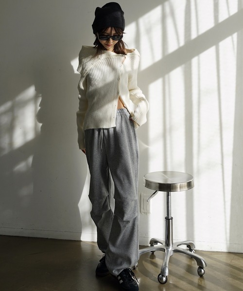 Mela（メラ）の「PARACHUTE SWEAT PT（スウェットパンツ・レディース・ライトグレー/ダークグレー/ブラック/グレー・S/M/L/XL）」の20枚目の写真