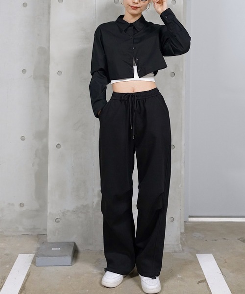 スウェットパンツ HUECLOSET Closet Eyelet Parachute Training Pants SP008 セール】PARACHUTE SWEAT PT（スウェットパンツ）｜Mela（メラ