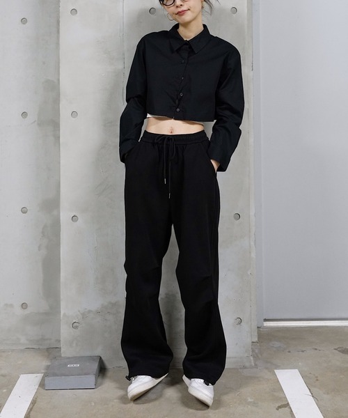 Mela（メラ）の「PARACHUTE SWEAT PT（スウェットパンツ・レディース・ライトグレー/ダークグレー/ブラック/グレー・S/M/L/XL）」の15枚目の写真