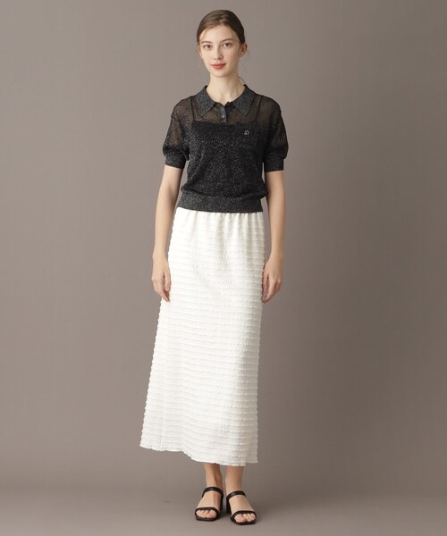 DRESSTERIOR ポロニット 36 ドレステリア 新品 セール】【大人百花春号掲載 モデル美香さん着用】ドットシアー