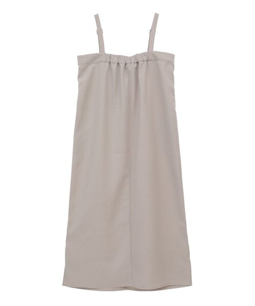 Green Parks(グリーンパークス)の「ベアトップジャンスカ(ジャンパースカート・レディース・ブラック/ベージュ・FREE)」の16枚目の写真