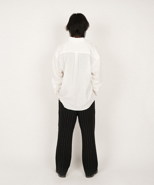 パ*ル様 【#Re:room】ピンストライプ デニムジャケット ワイドパンツ 上 ピンストライプリラックスワイドパンツ（その他パンツ）｜#Re
