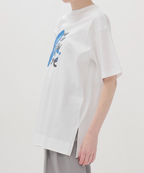 STUMBLY(スタンブリー)の「STUMBLY / Eri Yoshida Collaboration T-shirts(STUMBLY×ヨシダエリ コラボレーションTシャツ 535-5160002)(Tシャツ/カットソー・レディース・ホワイト・38)」の2枚目の写真