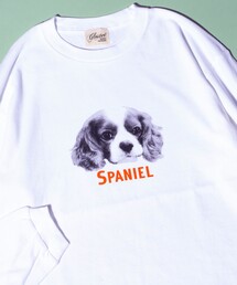 GLOSTER | 【新柄追加】【GLOSTER/グロスター】DOG&CAT 犬猫プリント クルーネックロンT(Tシャツ/カットソー)