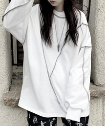 【EIZZ/アイズ】切り替え ステッチ ビッグ ロンT