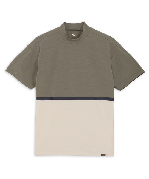 PUMA プーマ メンズ ゴルフ FOG パネル カラー リラックス モックネック 半袖 シャツ