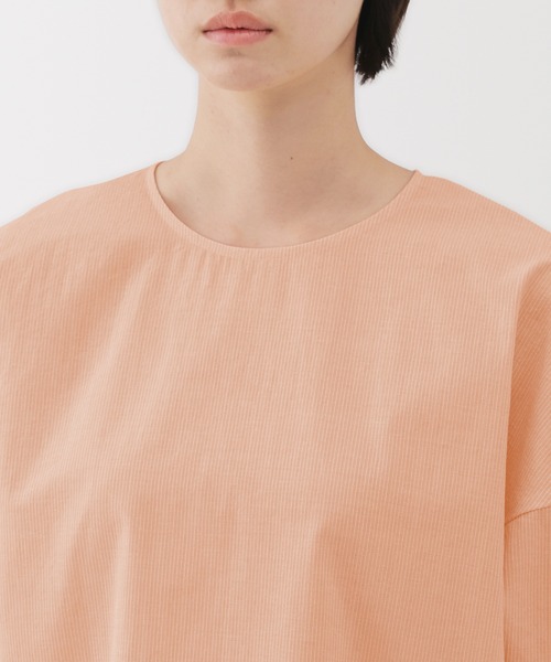無印良品(ムジルシリョウヒン)の「婦人 涼感 半袖ブラウス(シャツ/ブラウス・レディース・ライトオレンジ系/サックスブルー系/ホワイト/ブラック・XL/L/M/S)」の10枚目の写真