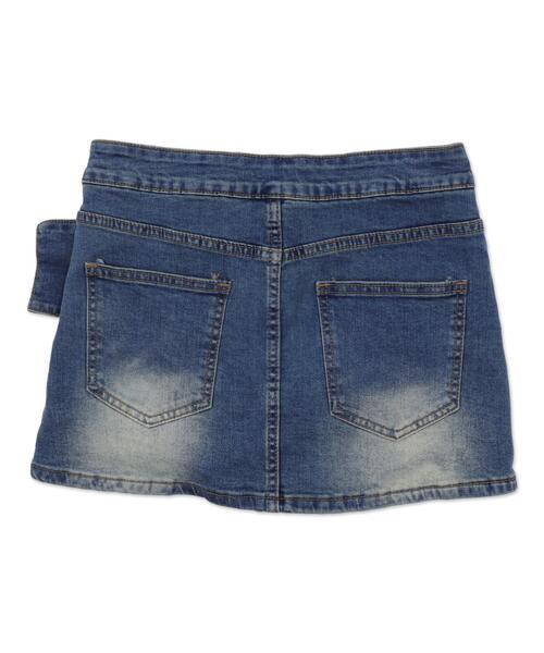 dispark（ディスパーク）の「DISPARK/ローライズクロスパッチデニムミニスカパン（デニムスカート・レディース・その他1・MEDIUM/SMALL）」の8枚目の写真