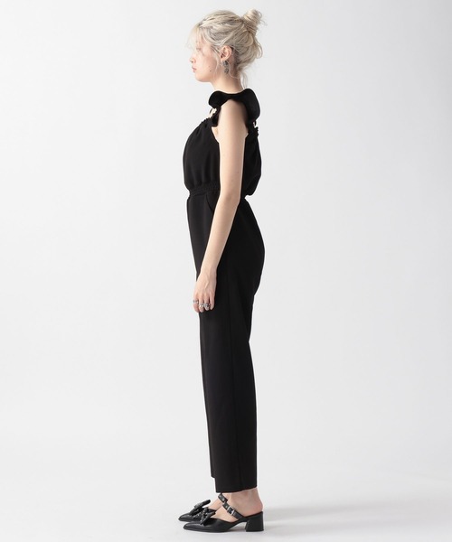 FOREVER 21（フォーエバー トゥエンティーワン）の「【2025SS】フリルオールインワン（つなぎ/オールインワン・レディース・ブラック/ナチュラル・MEDIUM/SMALL）」の12枚目の写真