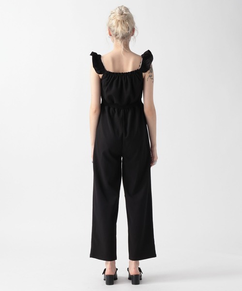 FOREVER 21（フォーエバー トゥエンティーワン）の「【2025SS】フリルオールインワン（つなぎ/オールインワン・レディース・ブラック/ナチュラル・MEDIUM/SMALL）」の13枚目の写真